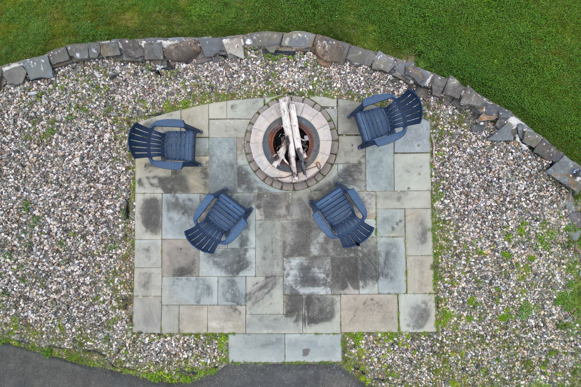 Fire pit from above